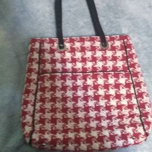 Vera Bradley red/cream tote purse